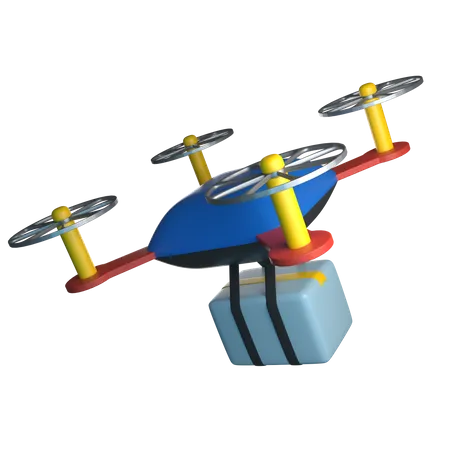 Entrega de drones  3D Icon