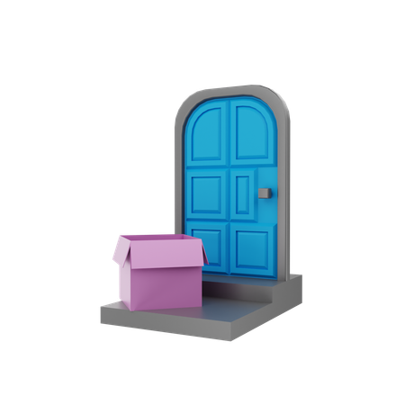 Entrega na porta  3D Icon