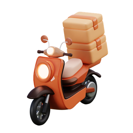 Scooter de entrega  3D Icon