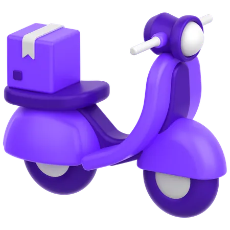 Scooter de entrega  3D Icon