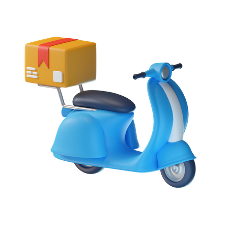 Scooter de entrega  3D Illustration