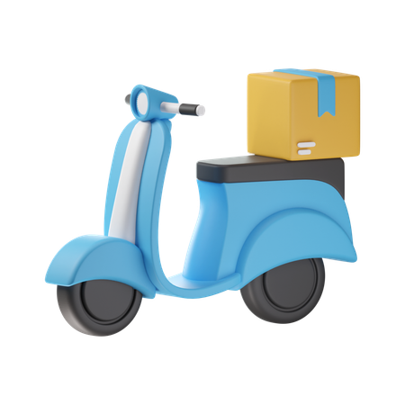 Scooter de entrega  3D Icon