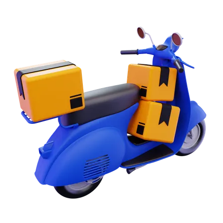 Scooter de entrega  3D Icon