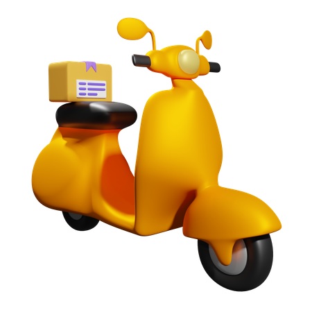 Scooter de entrega  3D Icon