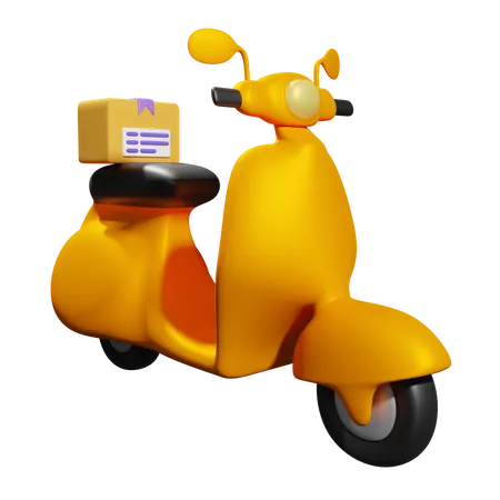 Scooter de entrega  3D Icon