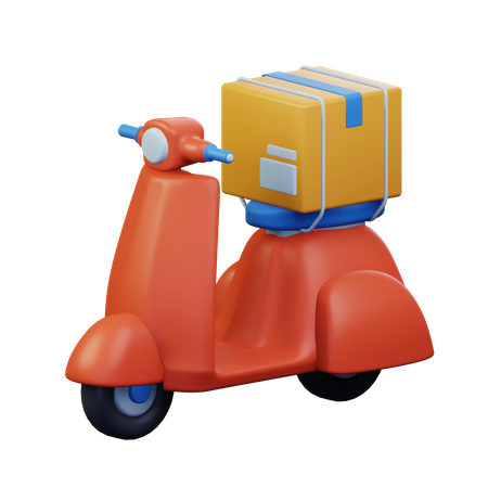 Scooter de entrega  3D Icon