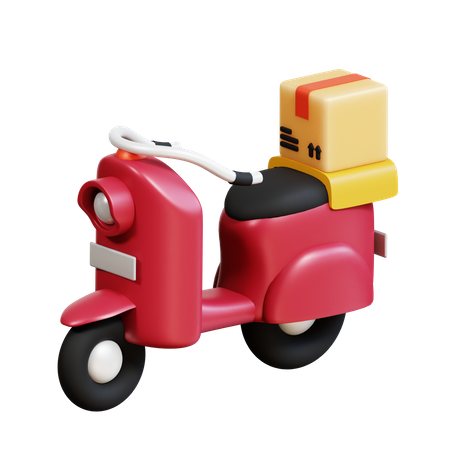 Scooter de entrega  3D Icon