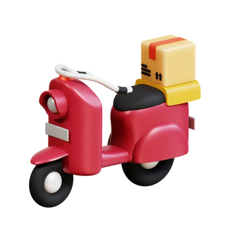 Scooter de entrega  3D Icon