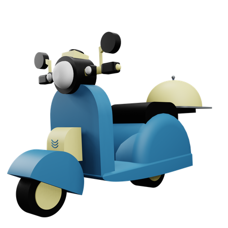 Scooter de entrega  3D Icon