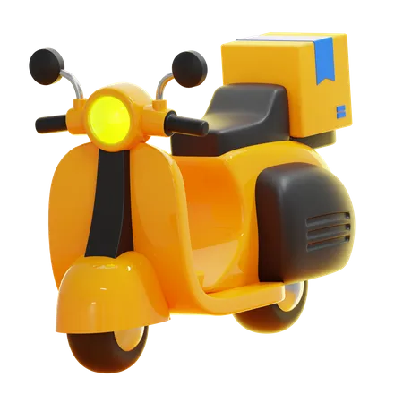 Scooter de entrega  3D Icon