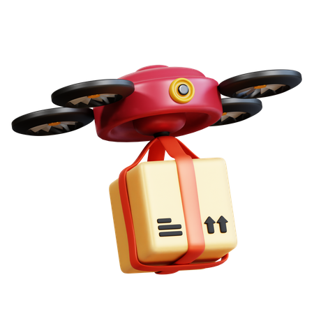 Entrega via drone  3D Icon