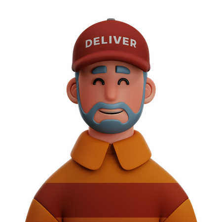 Entregador  3D Icon