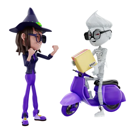 Renderizacao 3 D De Personagens De Halloween 3D Illustration