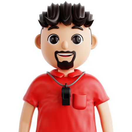 Entrenador  3D Icon