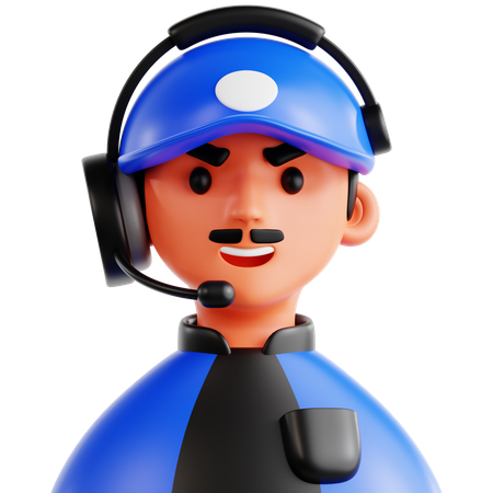 Entrenador  3D Icon