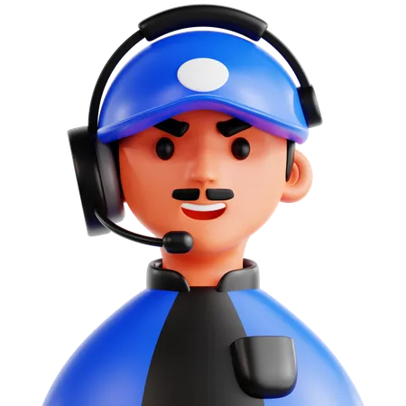 Entrenador  3D Icon