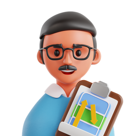 Entrenador  3D Icon