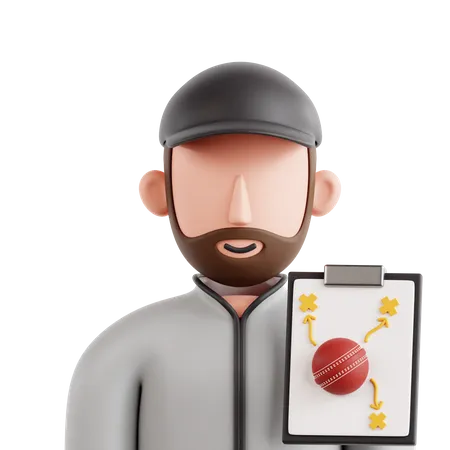 Entrenador de cricket  3D Icon