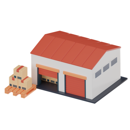 Entrepôt  3D Icon