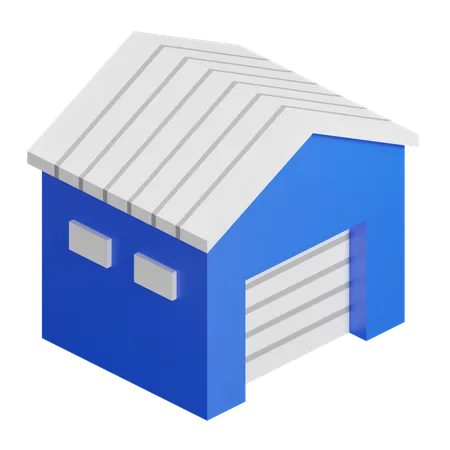 Entrepôt  3D Icon