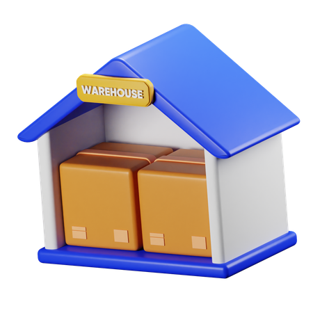 Entrepôt  3D Icon