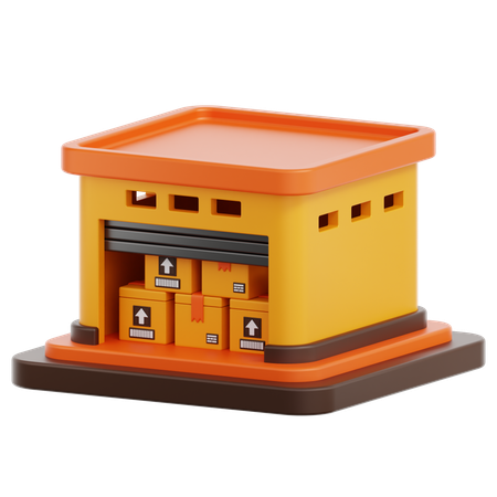 Entrepôt  3D Icon