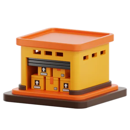 Entrepôt  3D Icon