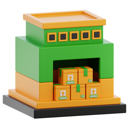 Entrepôt  3D Icon