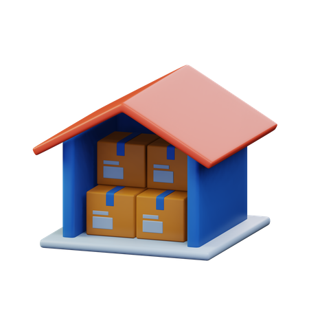 Entrepôt  3D Icon