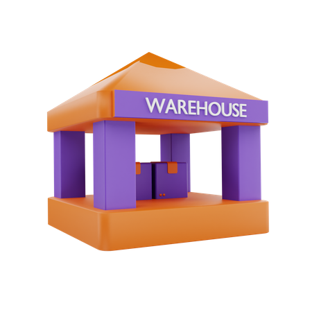 Entrepôt  3D Icon
