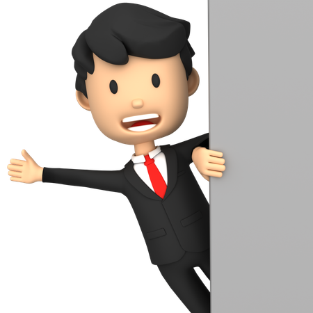 Entrepreneur waving hand  3D Illustration