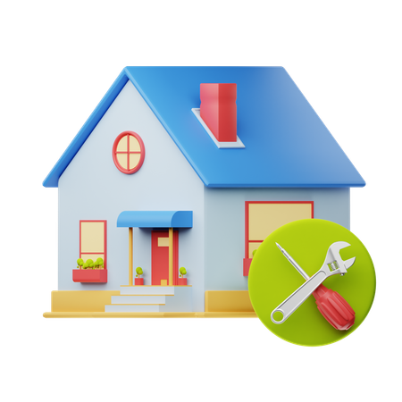 Entretien de la maison  3D Icon