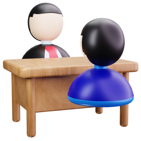 Entrevista de emprego  3D Icon