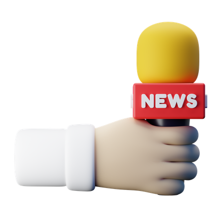 Entrevista de periodista  3D Icon