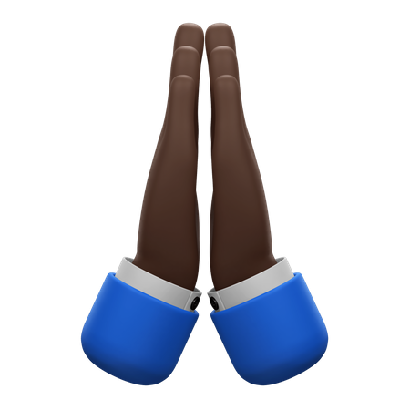Entschuldigen Sie die Geste der Hände  3D Icon