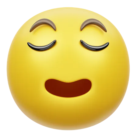 Gesicht entspannen  3D Emoji