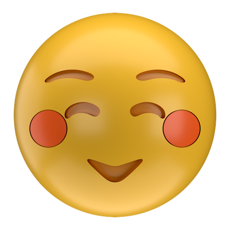 Entspanntes Emoji  3D Icon