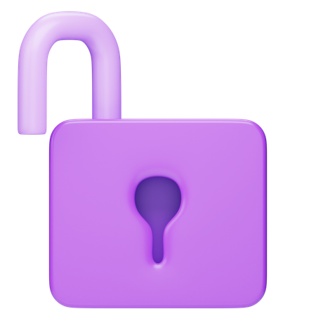Freischalten  3D Icon