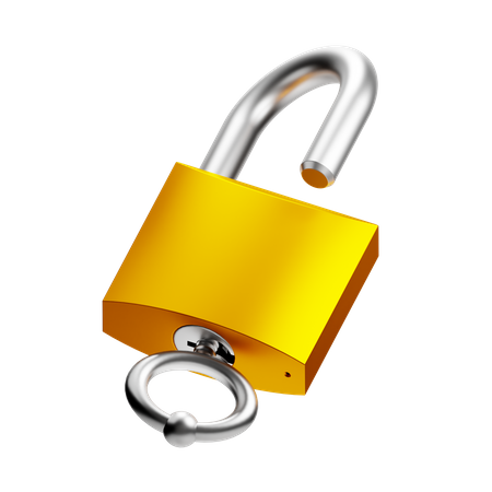 Freischalten  3D Icon