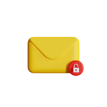 E-Mail entsperren  3D Icon