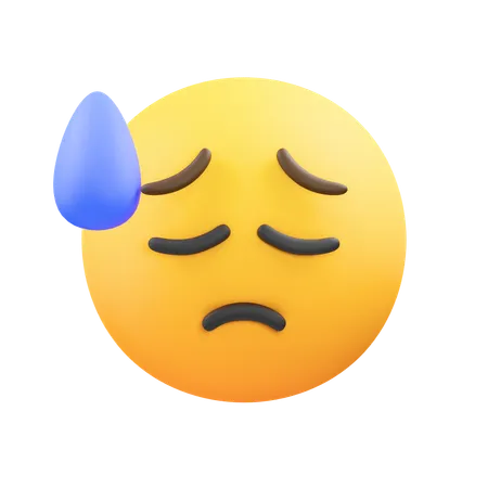 Enttäuschtes Emoji  3D Icon