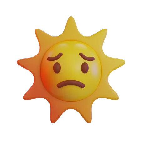 Enttäuschtes Emoji  3D Icon