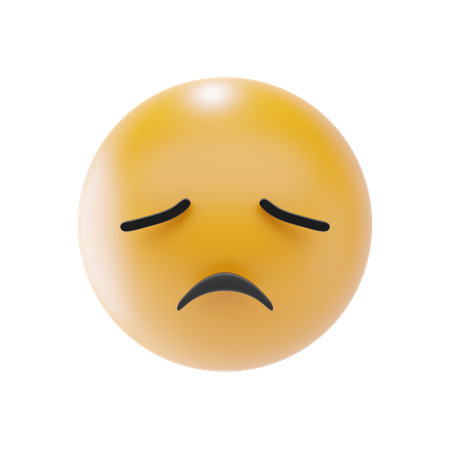 Enttäuschtes Gesicht Emoji  3D Icon