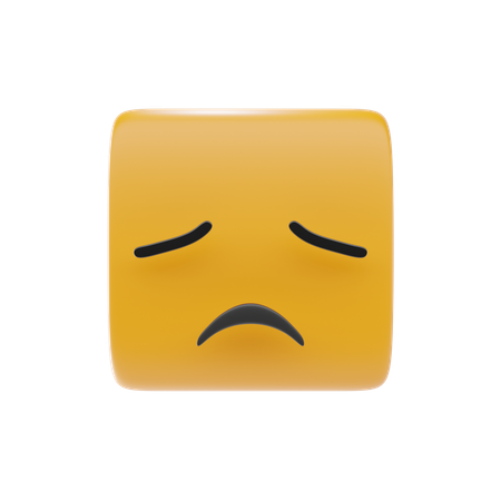 Enttäuschtes Gesicht Emoji  3D Icon