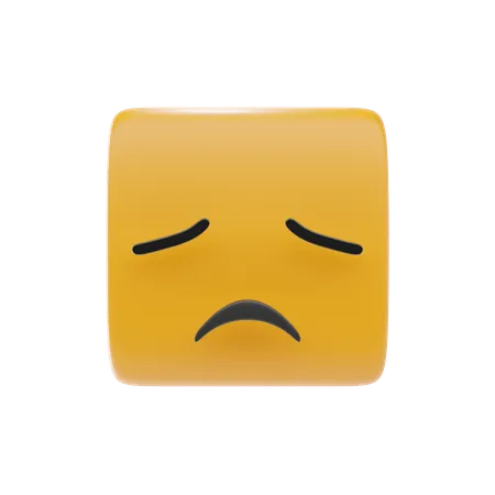 Enttäuschtes Gesicht Emoji  3D Icon