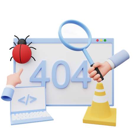 Entwickler findet Fehler  3D Icon