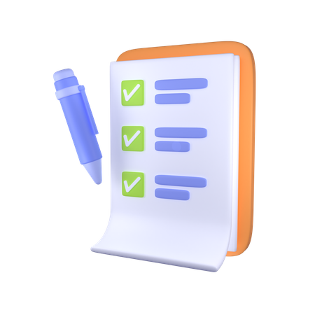 Notizentwurf  3D Icon