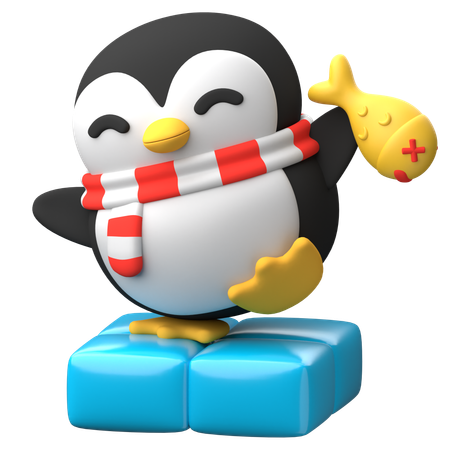 Entzückender Pinguin  3D Icon