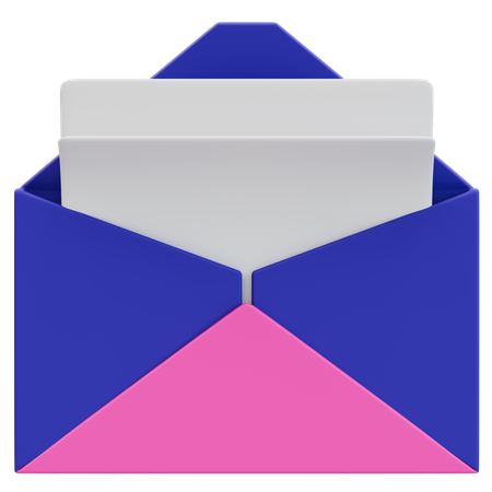 封筒  3D Icon