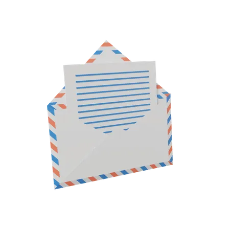 Envelope  3D Illustration